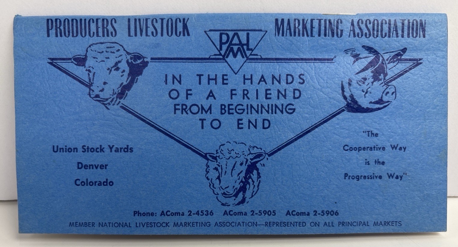 Vintage Denver Stock Yards Livestock PALM Booklet Notepad Unused Vintage Denver Stock Yards Livestock PALM Booklet Notepad Unused