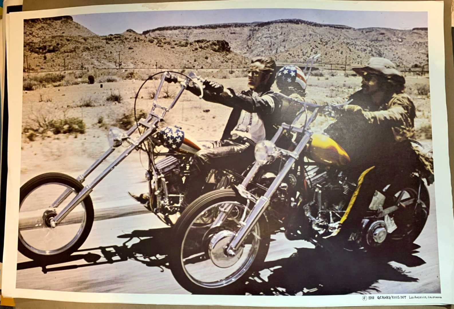 EASY RIDER VINTAGE 1969 MOTORCYCLE CHOPPER POSTER Peter Fonda Dennis Hopper EASY RIDER VINTAGE 1969 MOTORCYCLE CHOPPER POSTER Peter Fonda Dennis Hopper