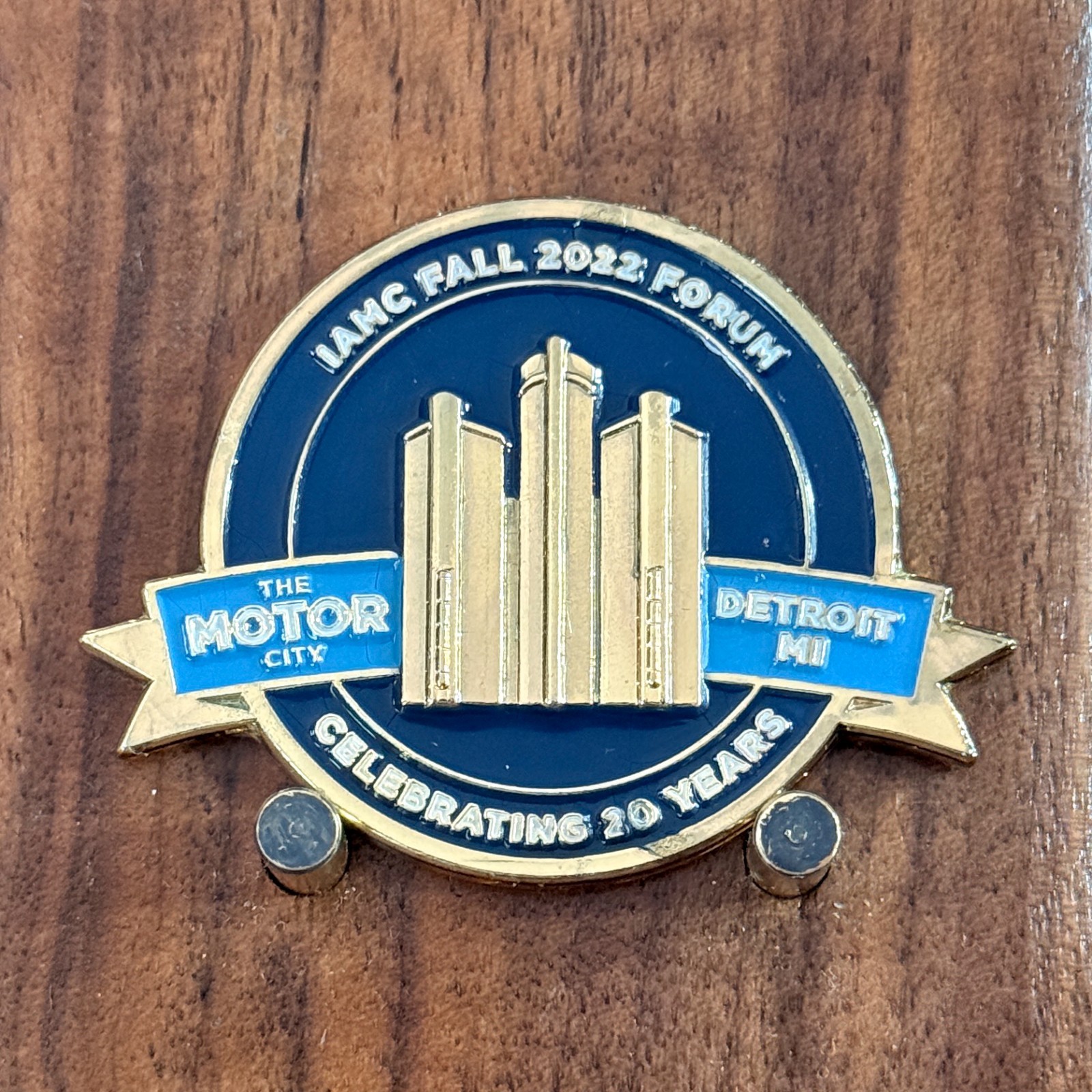 IAMC Fall Forum 2022 Detroit Motor City 20th Anniversary Challenge Coin W#29 IAMC Fall Forum 2022 Detroit Motor City 20th Anniversary Challenge Coin W#29