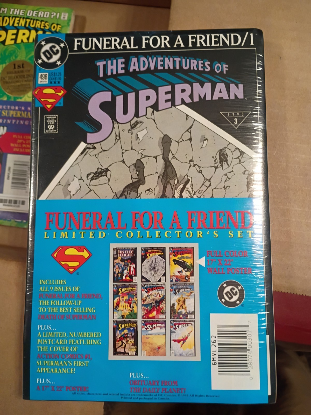 Superman Funeral for a Friend Limited Collector's Set 1993 #1-8 Sealed Superman Funeral for a Friend Limited Collector's Set 1993 #1-8 Sealed
