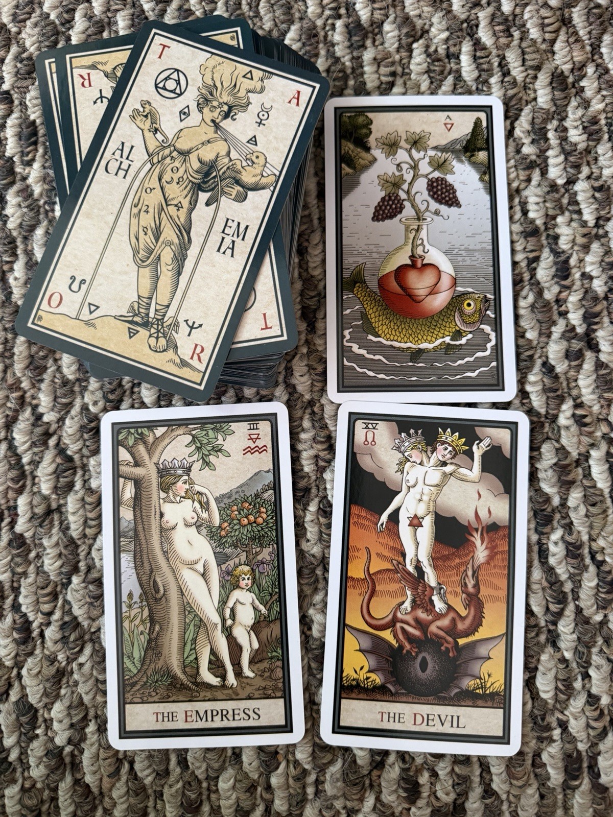 The Alchemical Tarot Cards 78 Card Complete Deck Renewed Fourth Edition