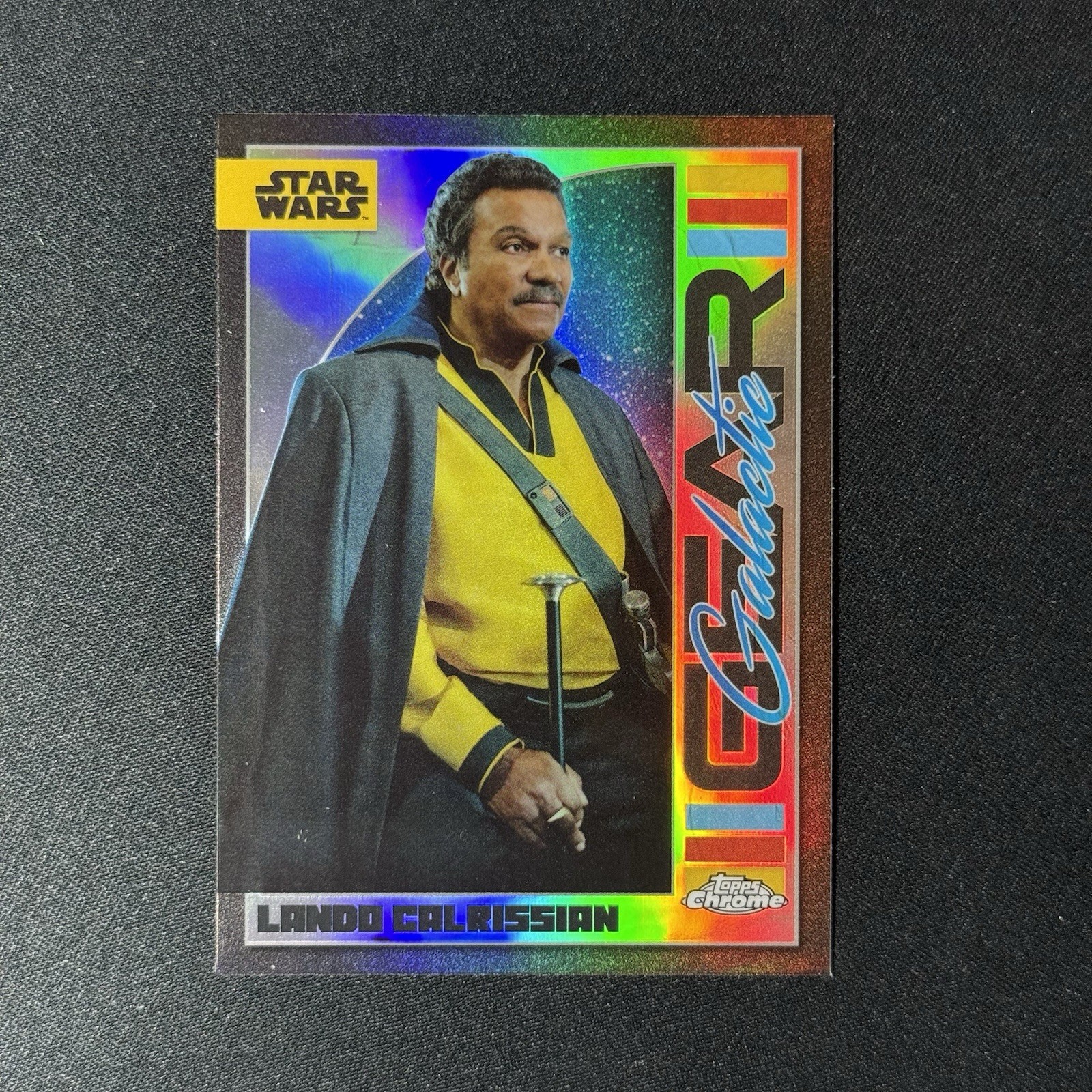 2024 Topps Chrome Star Wars Lando Calrissian Galactic Gear #GG-2 2024 Topps Chrome Star Wars Lando Calrissian Galactic Gear #GG-2