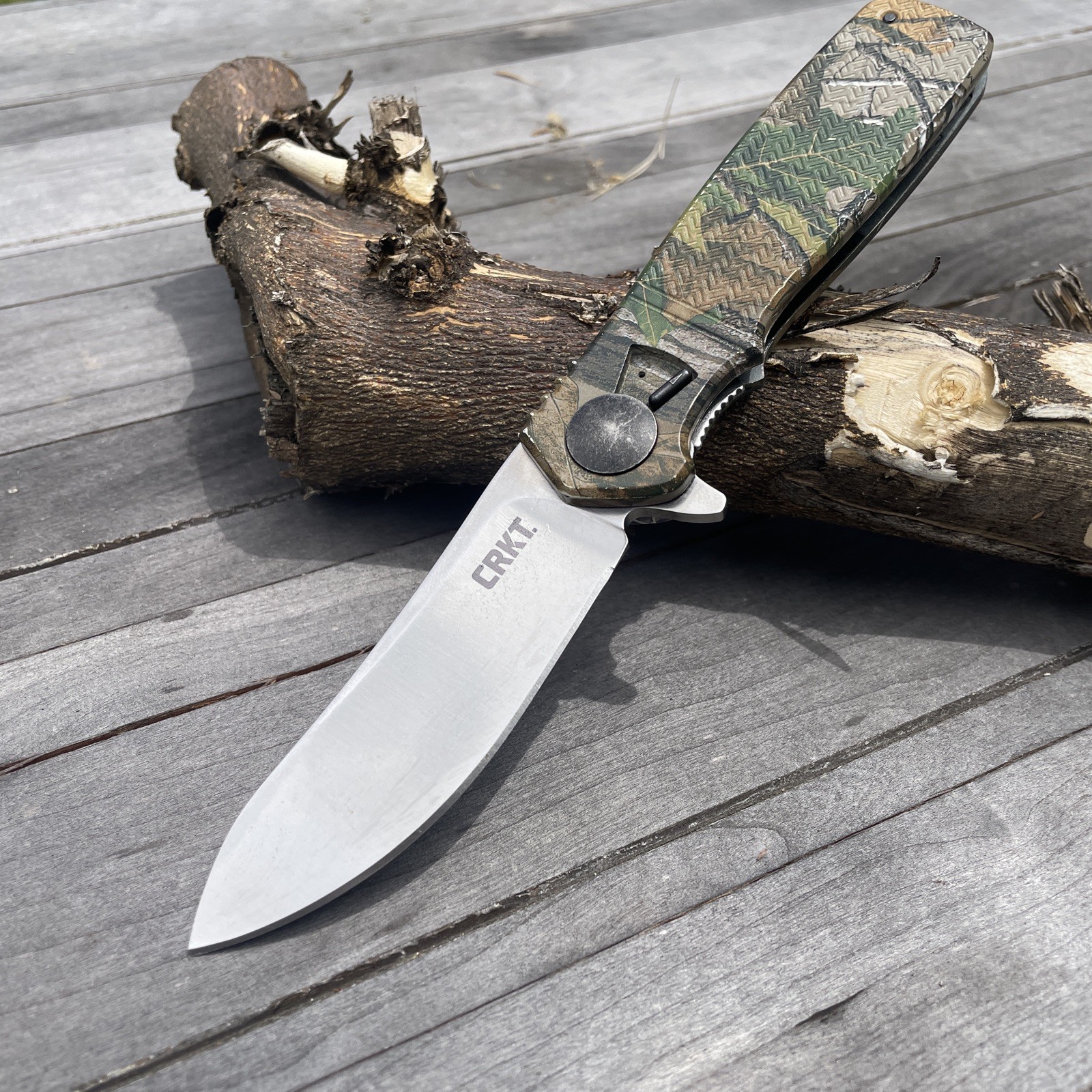 CRKT Homefront Hunter Pocket Knife Ken Onion Camo Field Strip Technology 