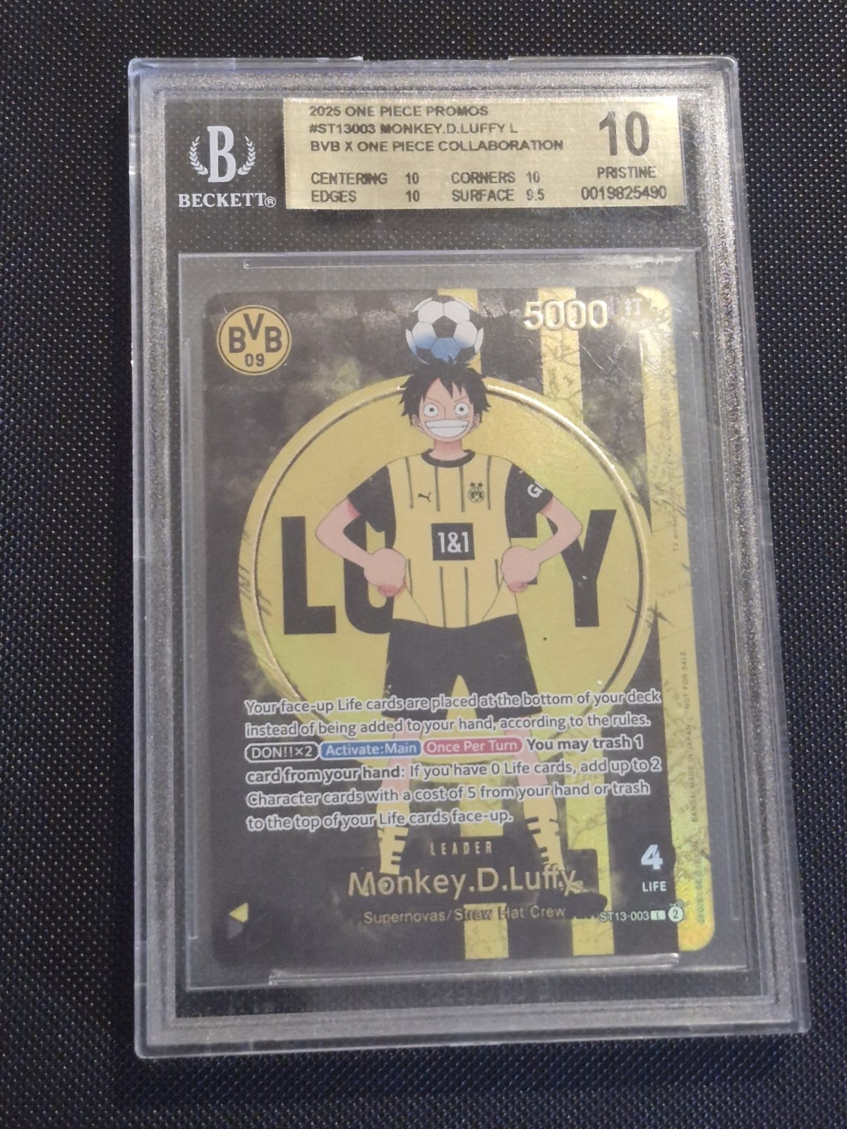 Monkey.D.Luffy (BVB x One Piece Campaign) ST13-003 One Piece Bgs 10 Monkey.D.Luffy (BVB x One Piece Campaign) ST13-003 One Piece Bgs 10