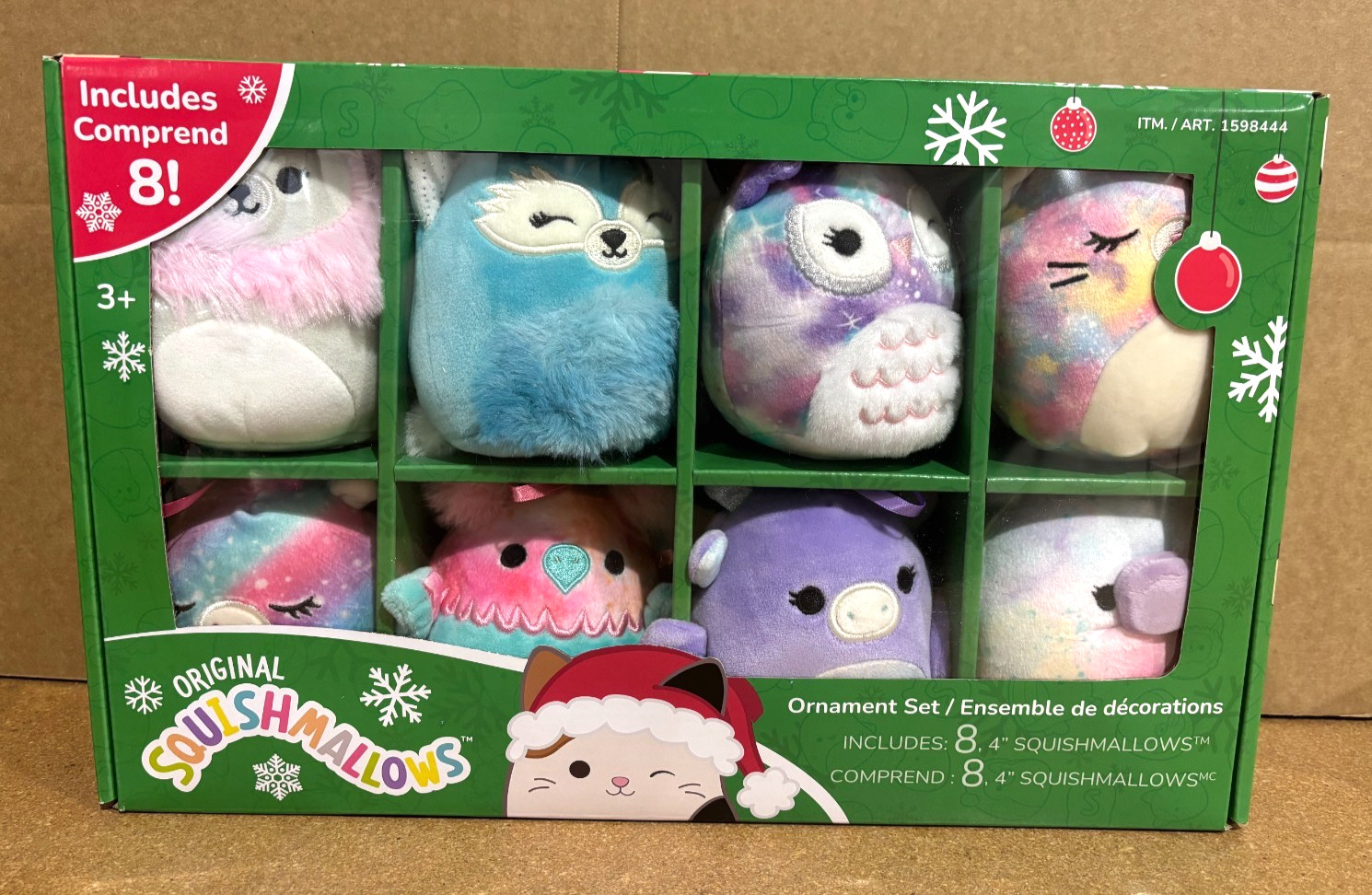 Squishmallows Ornament 8pc set (1598444) Squishmallows Ornament 8pc set (1598444)