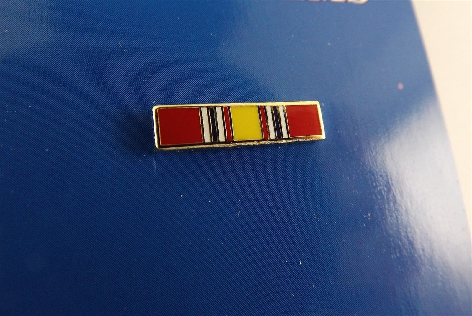 FREE SHIP Lapel Pin NATIONAL DEFENSE Ribbon Enamel 11/16 FREE SHIP Lapel Pin NATIONAL DEFENSE Ribbon Enamel 11/16