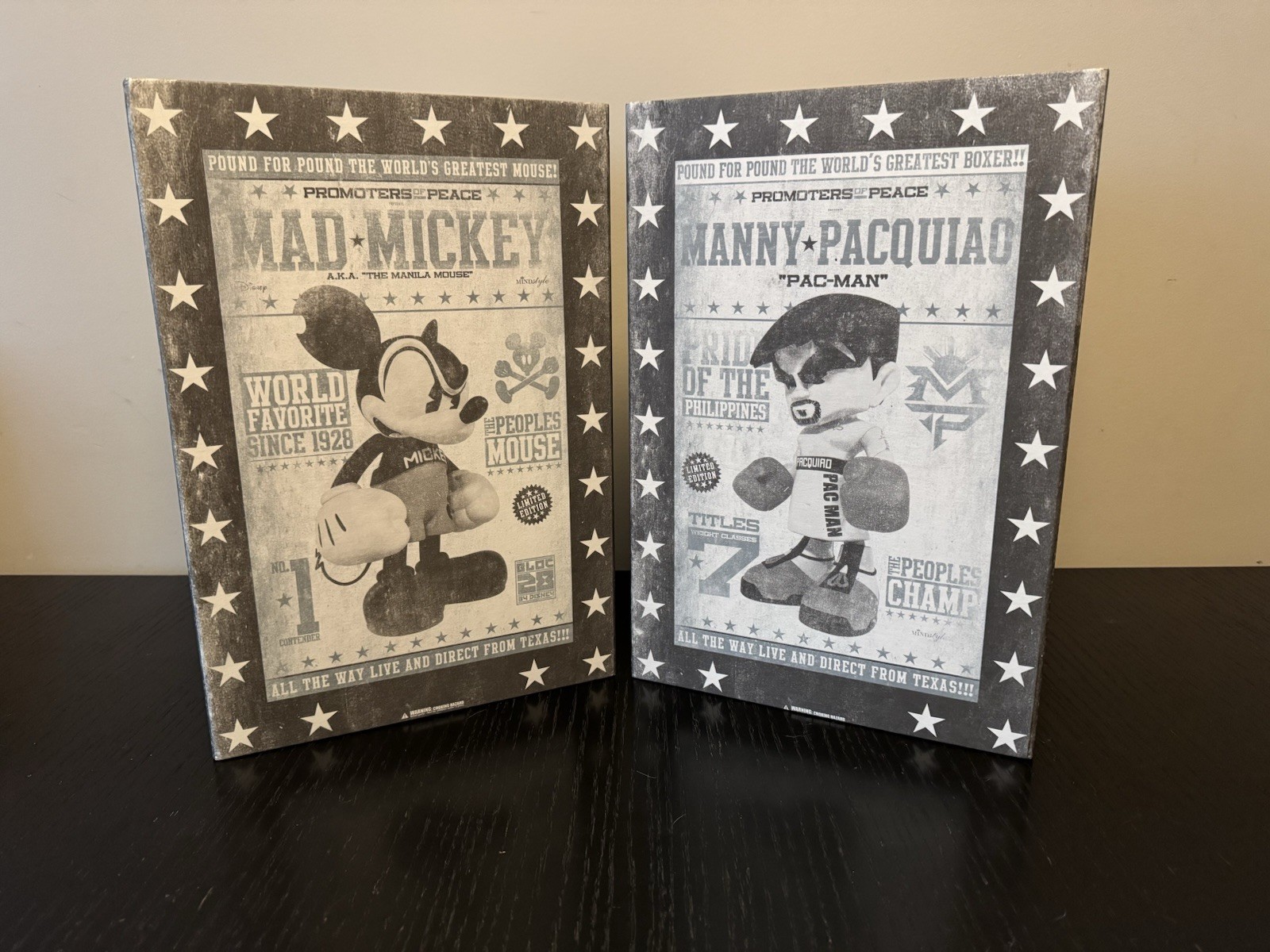 MINDstyle Bloc28 SDCC Mad Mickey × Manny Pacquiao Vinyl Figure Set Disney Rare MINDstyle Bloc28 SDCC Mad Mickey × Manny Pacquiao Vinyl Figure Set Disney Rare
