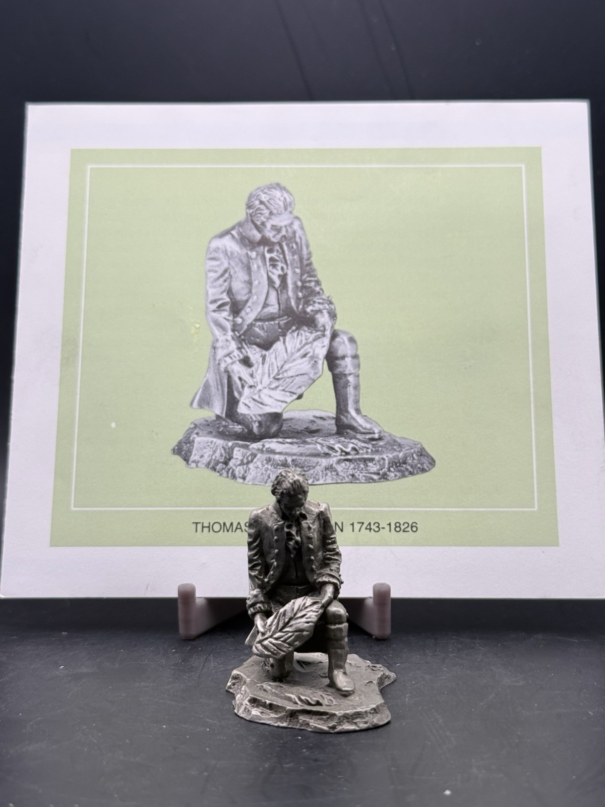 Vintage Thomas Jefferson 1982 NHS Pewter Figurine Vintage Thomas Jefferson 1982 NHS Pewter Figurine