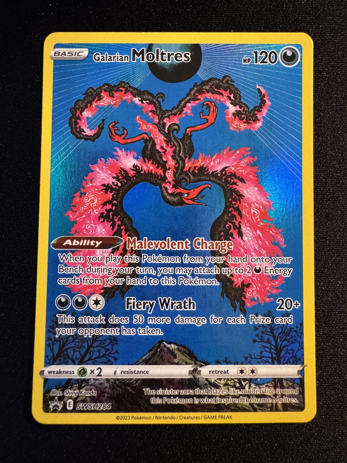 Pokémon TCG Galarian Moltres SWSH284 Crown Zenith Holo Black Star Promo 2023 NM Pokémon TCG Galarian Moltres SWSH284 Crown Zenith Holo Black Star Promo 2023 NM