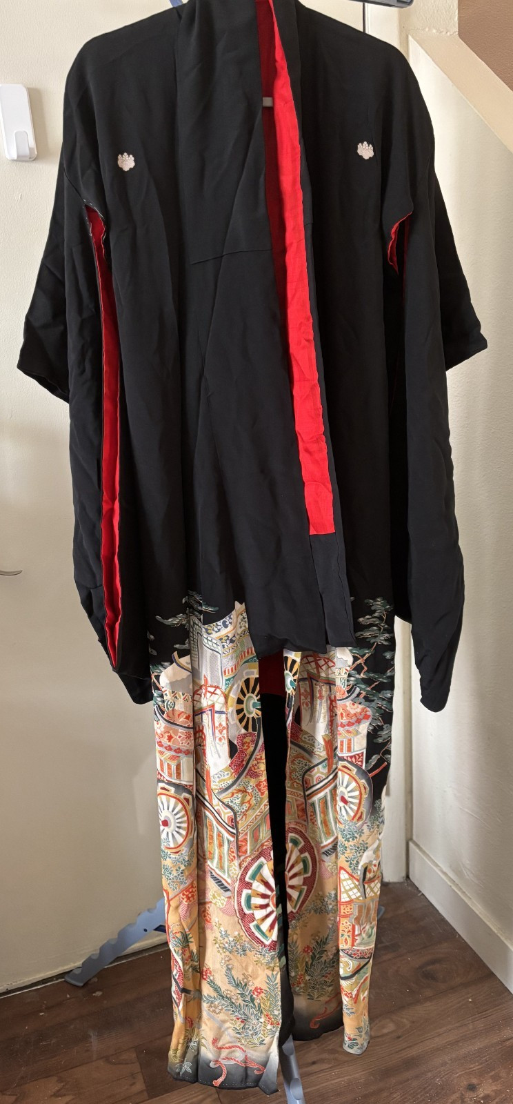 Taisho-era kurotomesode kimono Taisho-era kurotomesode kimono