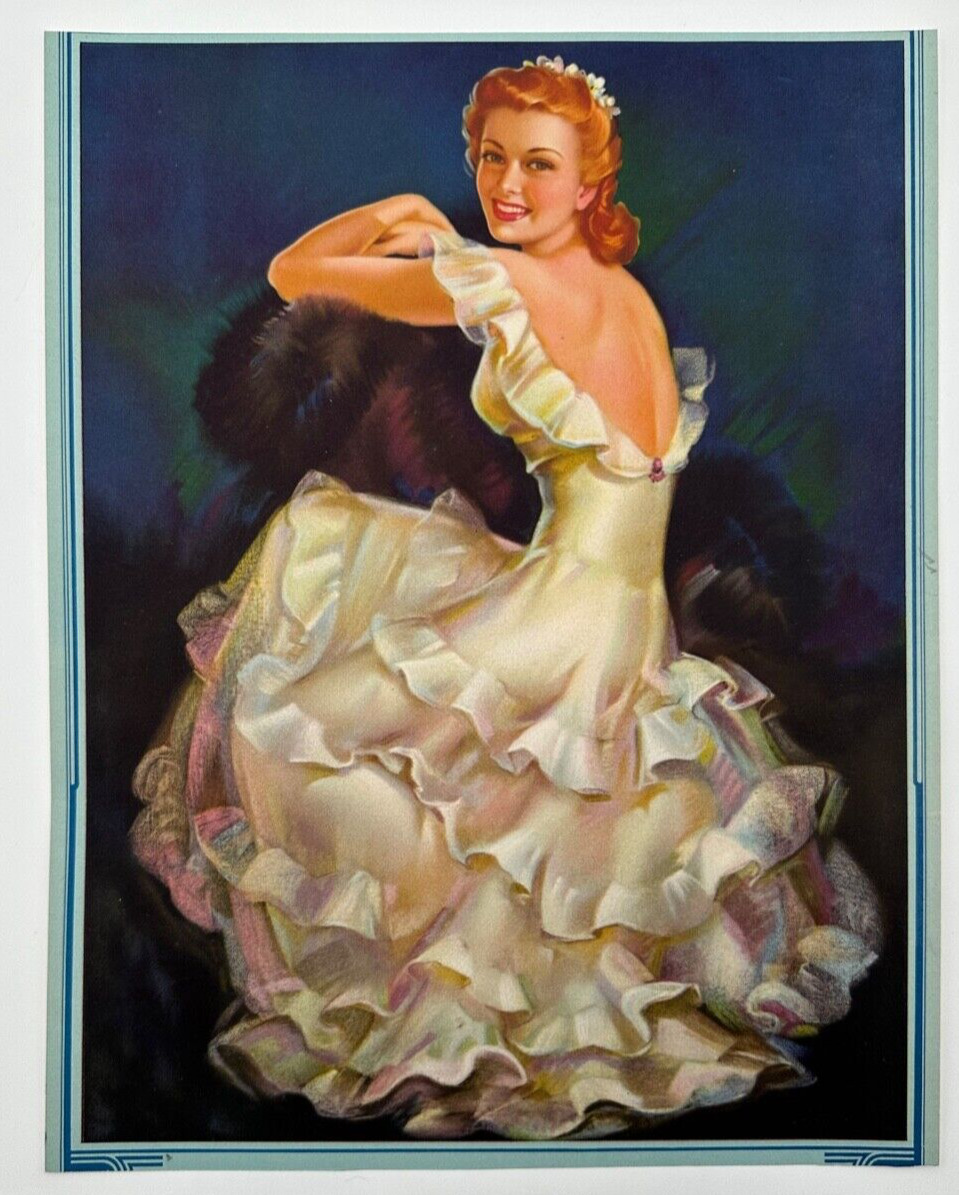 The Girl of My Dreams, Original Vintage Pearl Frush Pin-Up Print Stunning Beauty