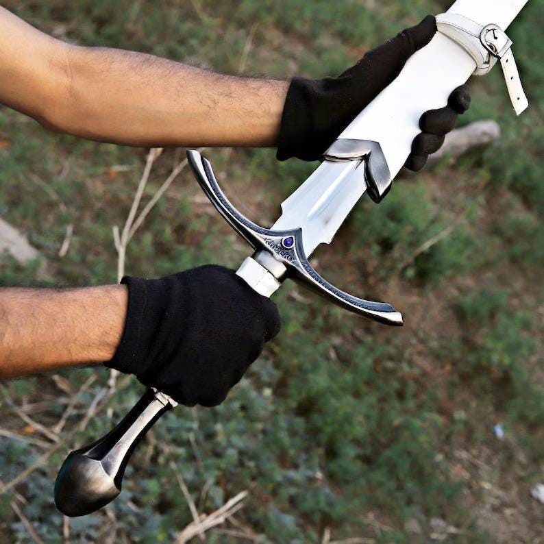 Handmade Glamdring Sword Replica | LOTR Elven Swords | Cosplay Wall Mount Gift