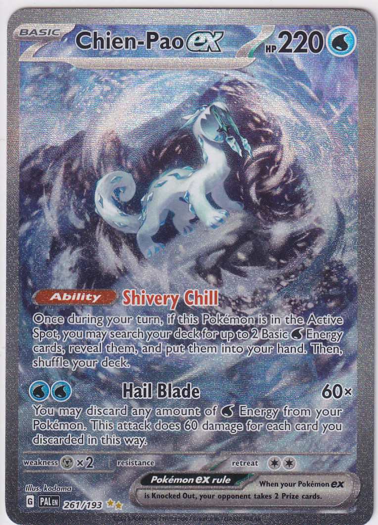 Chien-Pao EX 261/193 - Holo - Ultra Rare - Paldea Evolved - NM - Pokémon TCG Chien-Pao EX 261/193 - Holo - Ultra Rare - Paldea Evolved - NM - Pokémon TCG