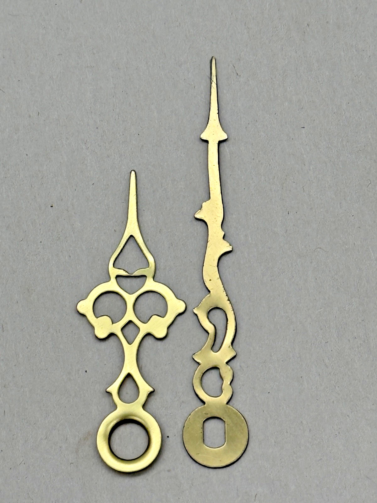 NOS Gold Clock Hands, Quartz. Minute Hand 2 NOS Gold Clock Hands, Quartz. Minute Hand 2