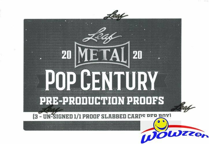 2020 Leaf Metal Pop Century 1/1 PROOF Pre-Production Factory Sealed Box-3 PROOFS
