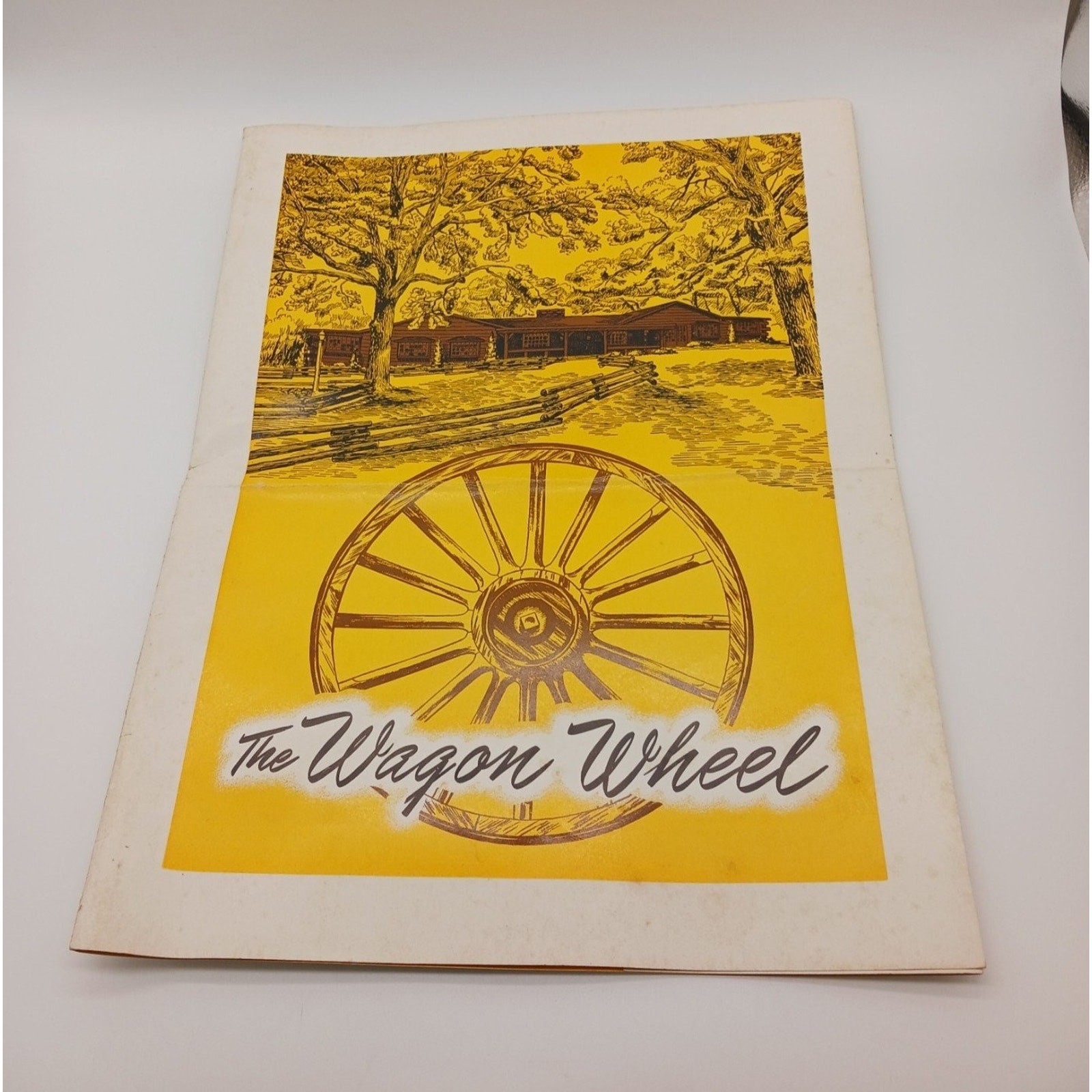 Vintage 1950s The Wagon Wheel Rockton Ill Restaurant Menu Ephemera Western
