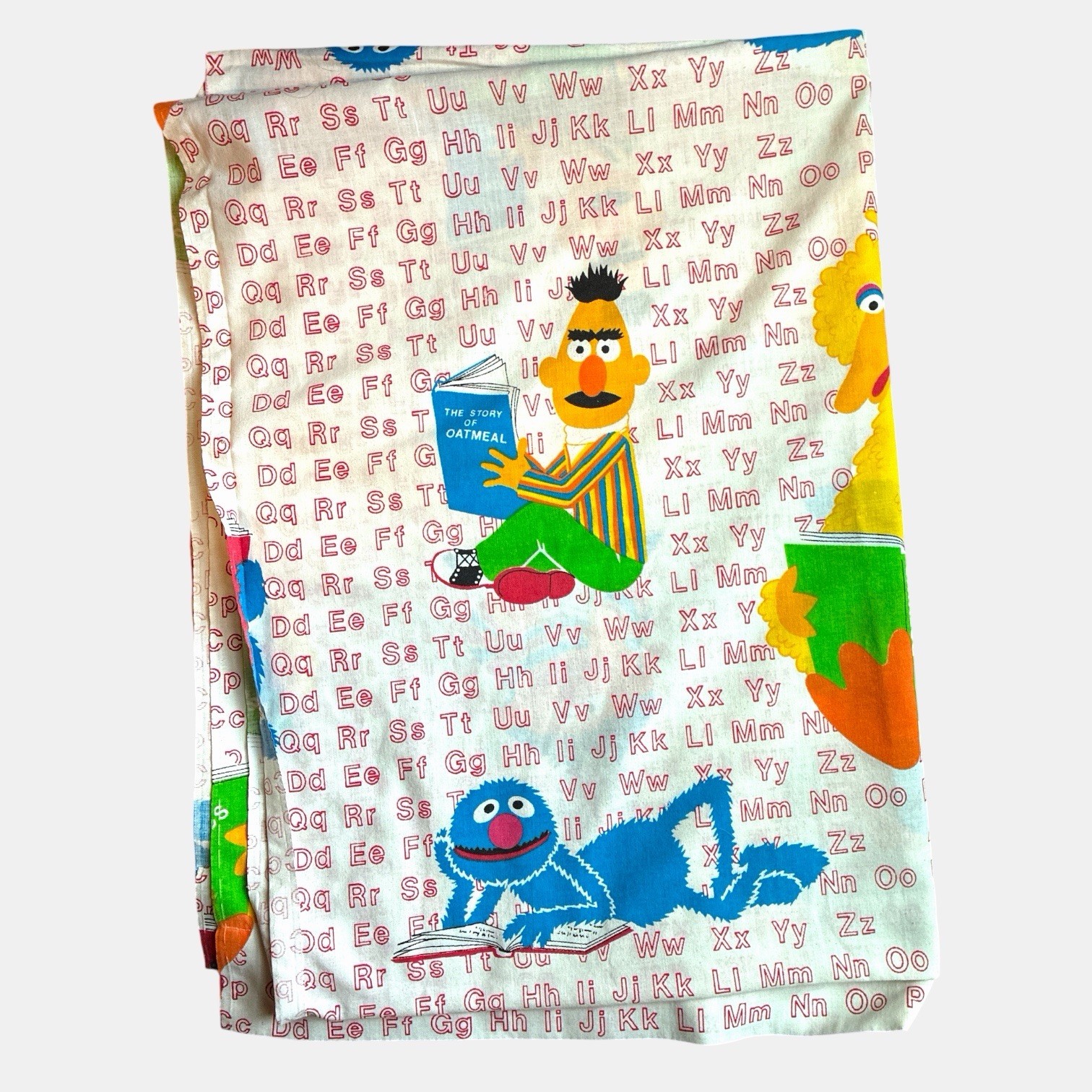 Vtg Sesame Street Muppets 1970\'s complete twin bed bedding set Alphabet ABC\'s Vtg Sesame Street Muppets 1970\'s complete twin bed bedding set Alphabet ABC\'s