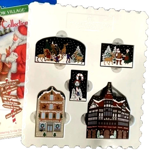 Cat's Meow Village NORTH POLE COLLECTION 1997 Limited Edition I -Set of 5- Read Cat's Meow Village NORTH POLE COLLECTION 1997 Limited Edition I -Set of 5- Read