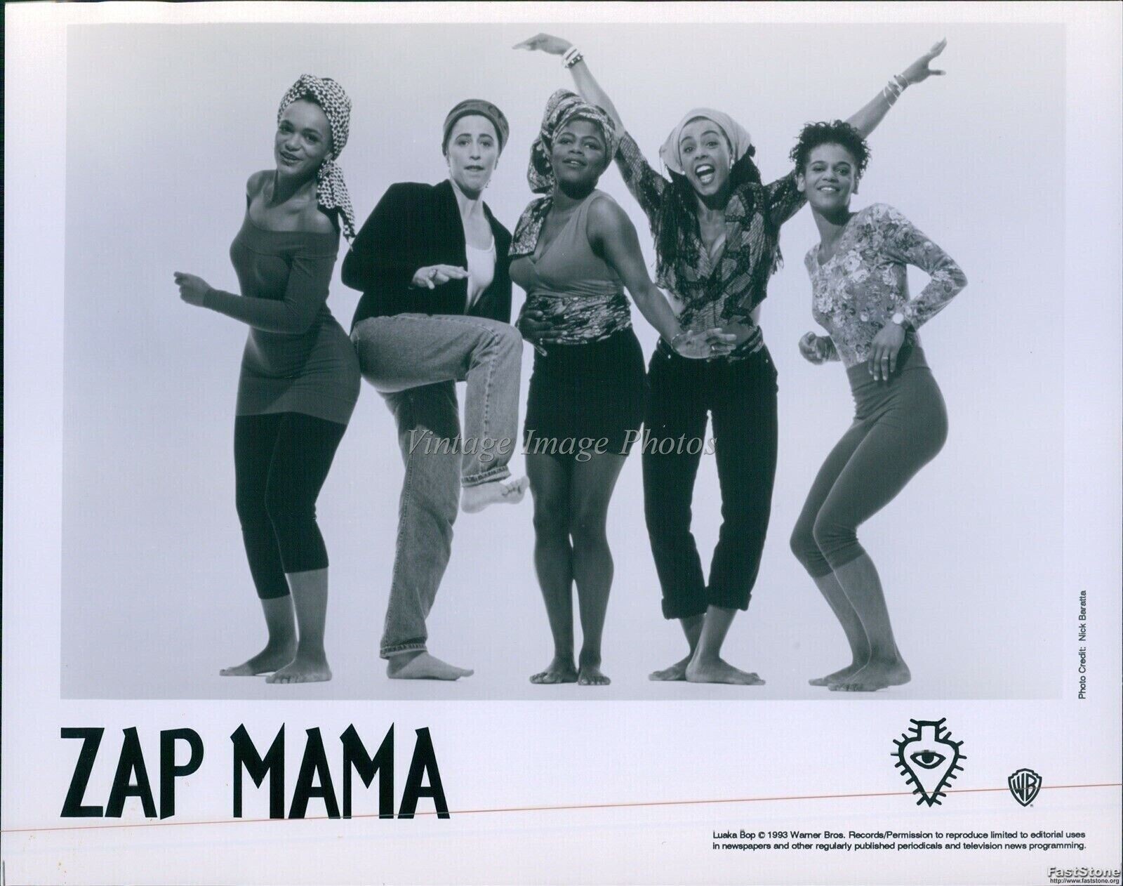 1990 Belgian Artist Marie Daulane Zap Mama Act Polyphonic Musician Photo 8x10