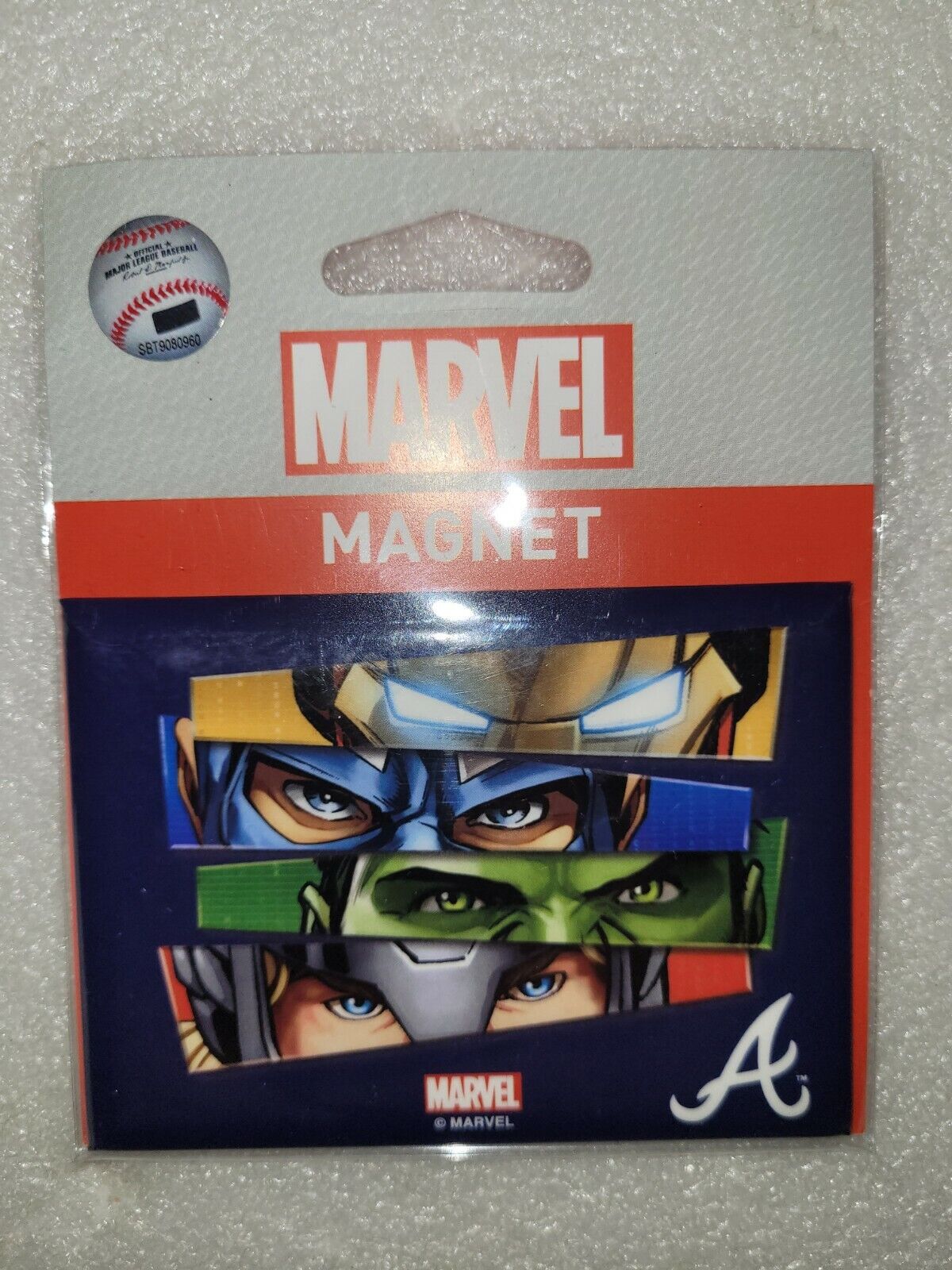 NIP Wincraft Marvel Comics Avengers Atlanta Braves MLB Fridge Magnet 2.5\