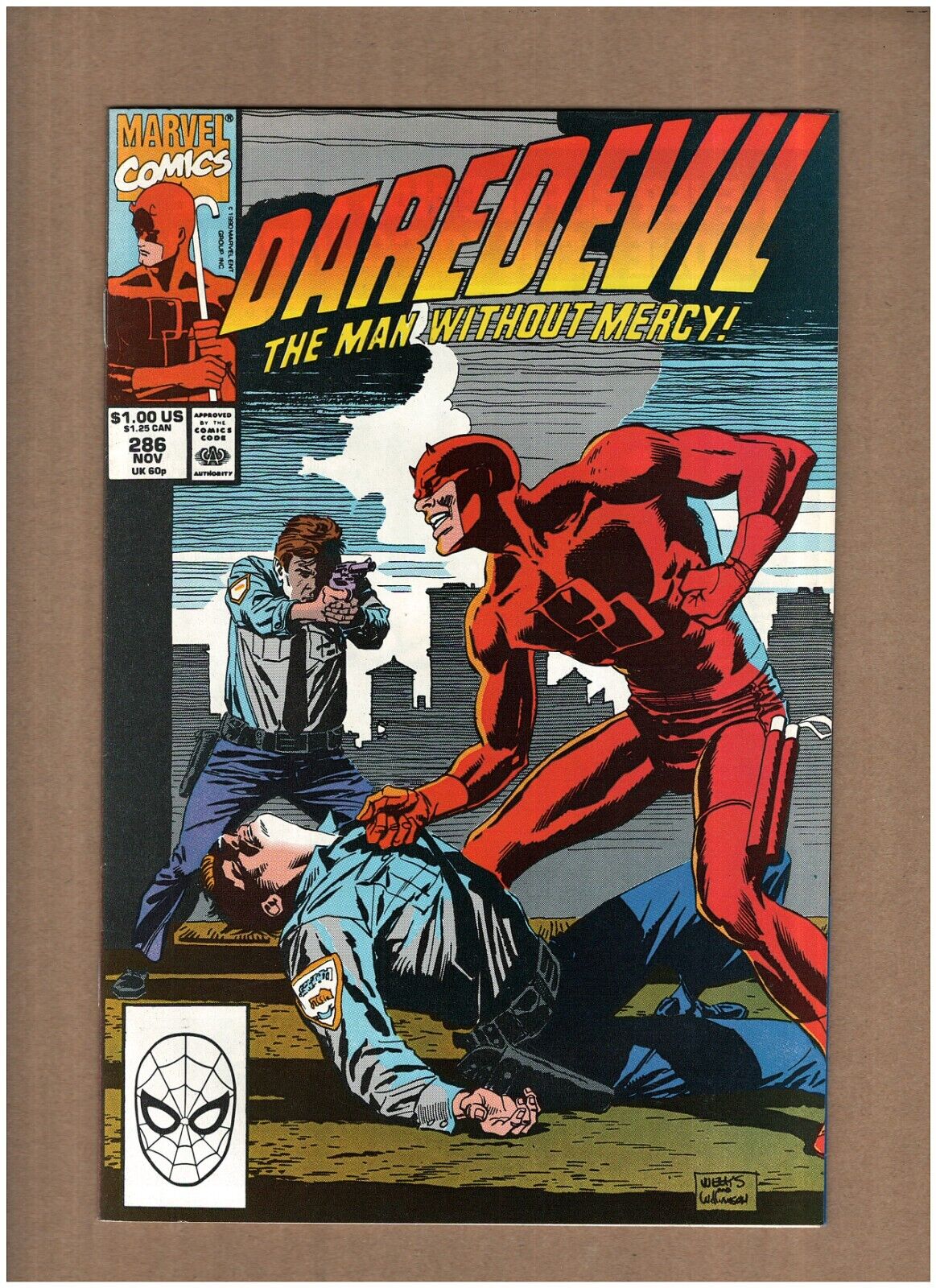 Daredevil #286 Marvel 1990 Greg Capullo, Bullseye Impersonates DD NM- 9.2