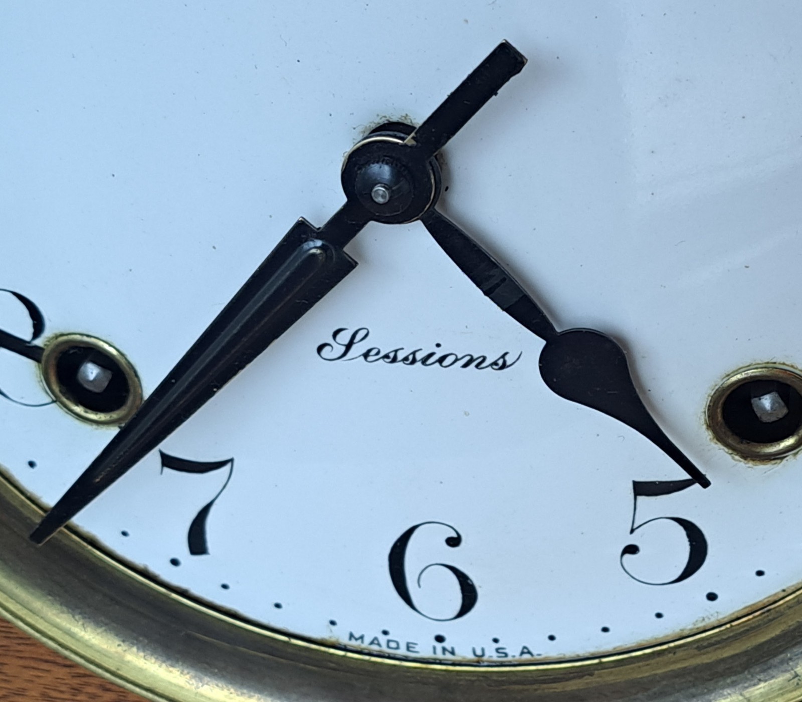 Antique Sessions Hands & Mounting Nut Tambour Mantel Clock Replacement Parts Antique Sessions Hands & Mounting Nut Tambour Mantel Clock Replacement Parts