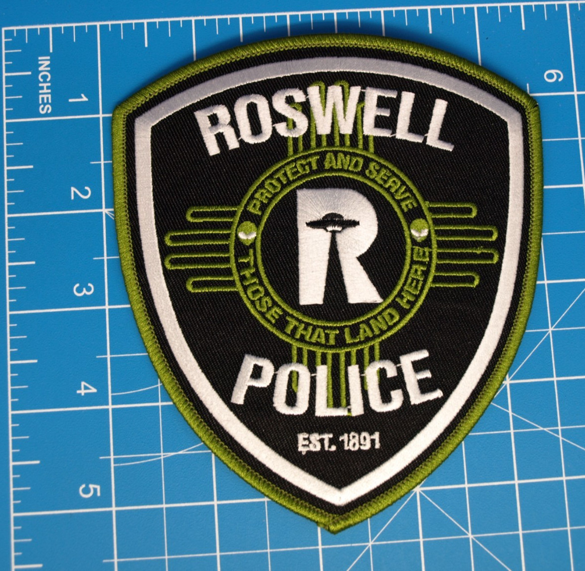 Roswell New Mexico Police UFO patch Roswell New Mexico Police UFO patch