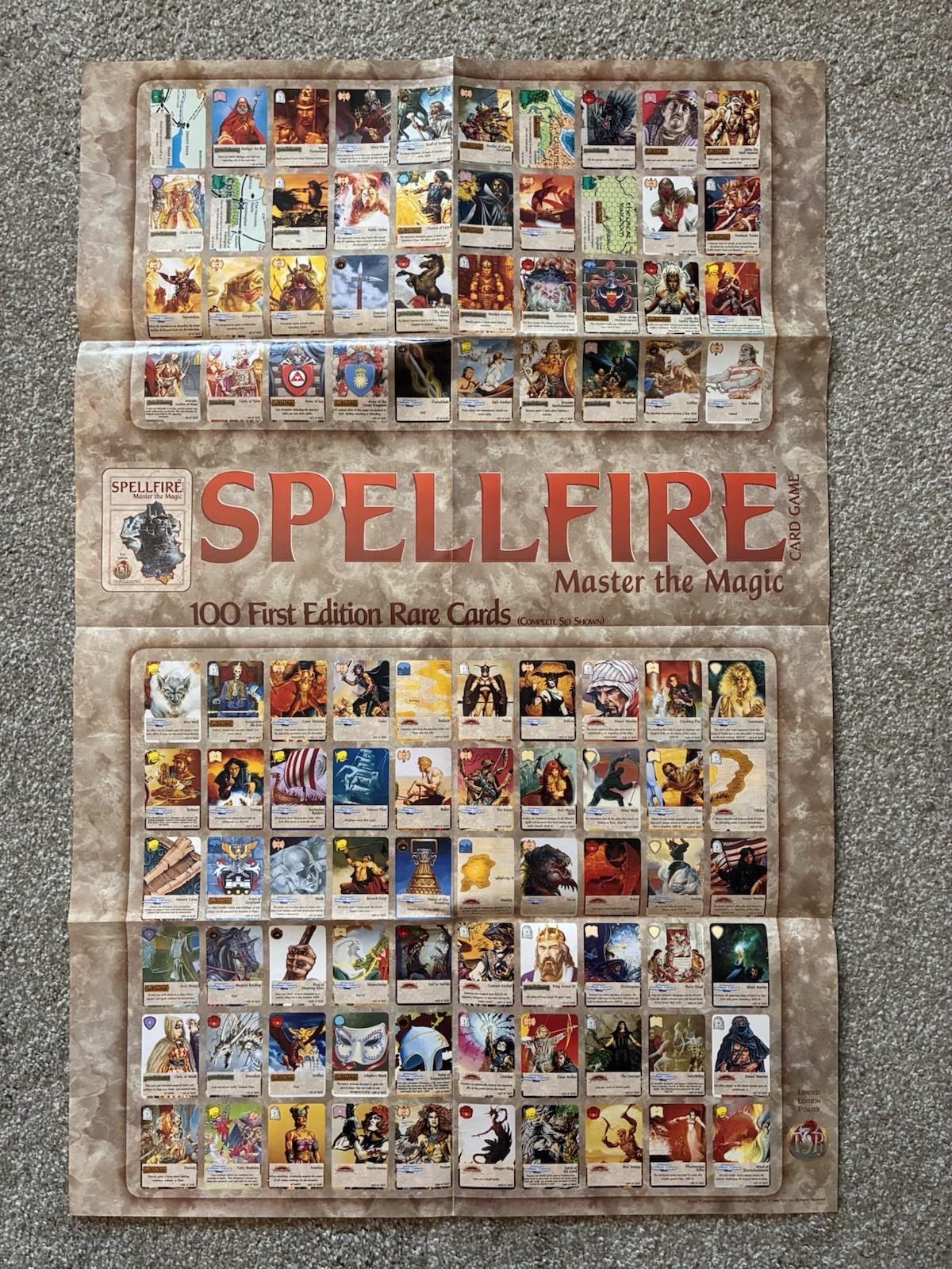 1994 Tsr Spellfire Master The Magic Card Game 100 First Edition Cards Poster (3)