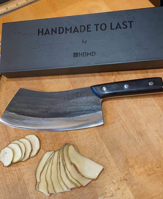 Hand Forged Chef Knife, HDMD Handmade to Last cleaver.