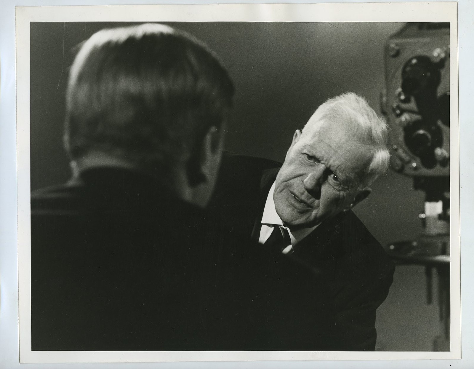 Dr Barnes Wallis Something to Say TV Interview Studio Camera 1964 VTG Photo Dr Barnes Wallis Something to Say TV Interview Studio Camera 1964 VTG Photo