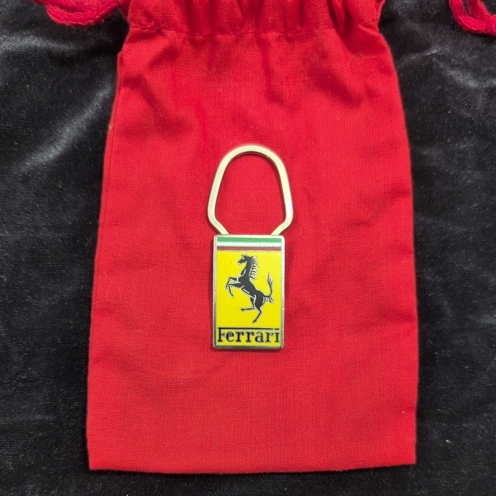 Rare Genuine Vintage 1960s Ferrari A. Lorioli Cloisonne Key Fob Rare Genuine Vintage 1960s Ferrari A. Lorioli Cloisonne Key Fob