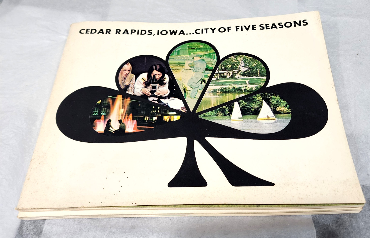Vintage Cedar Rapids Iowa City Of Five Seasons Gazette KCRG TV Radio Booklet