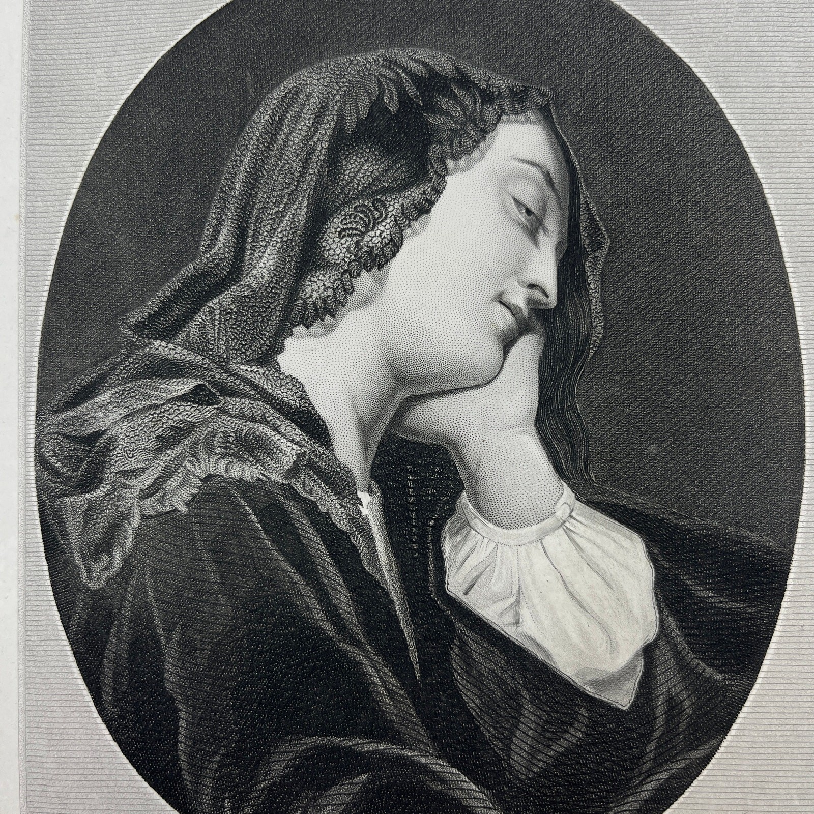 1864 Original Steel Art Engraving - Dolorosa Painful St. Catherine 8.5x11 1864 Original Steel Art Engraving - Dolorosa Painful St. Catherine 8.5x11