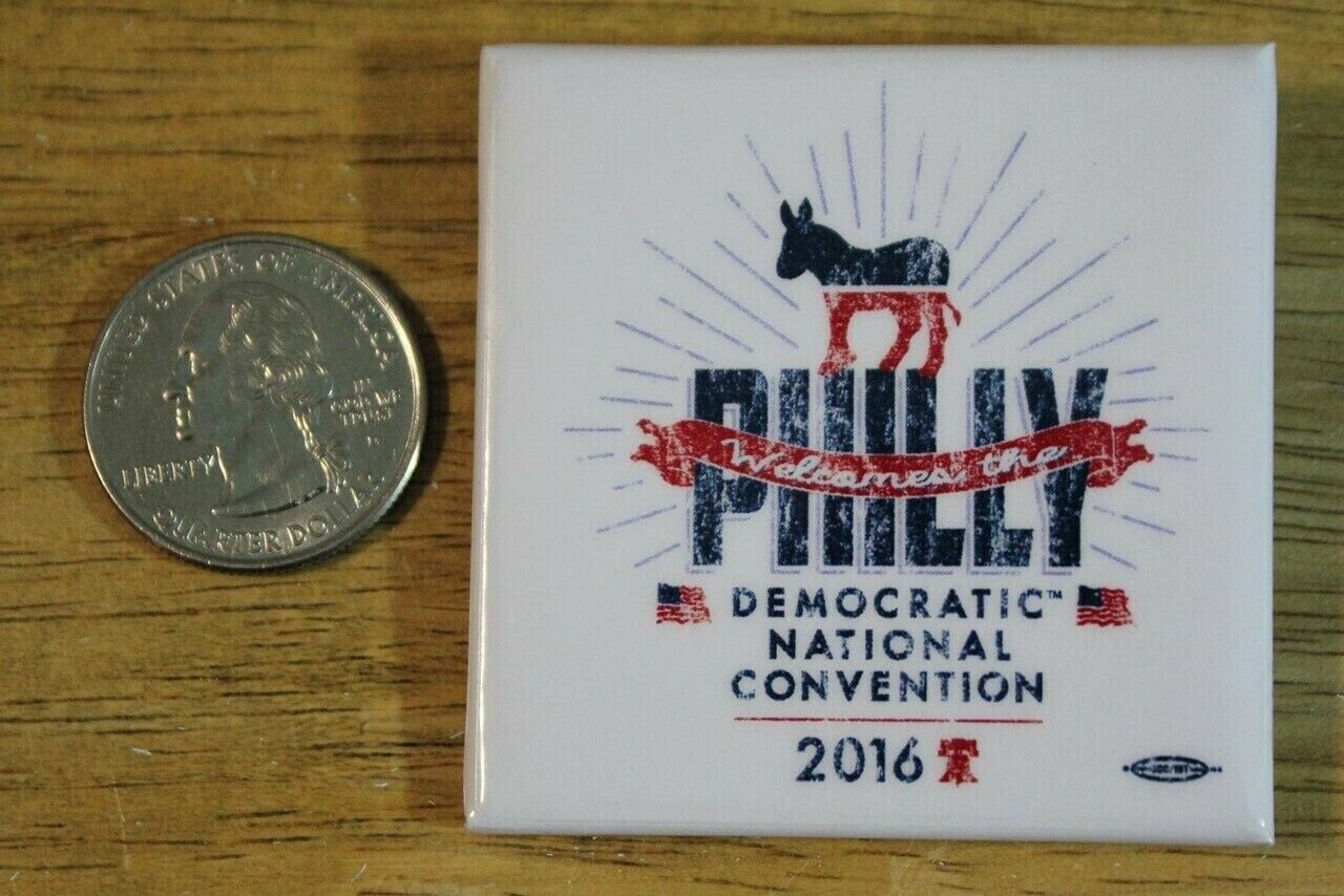 2016 Democratic Party Convention Philadelphia Philly Pinback Button #32522
