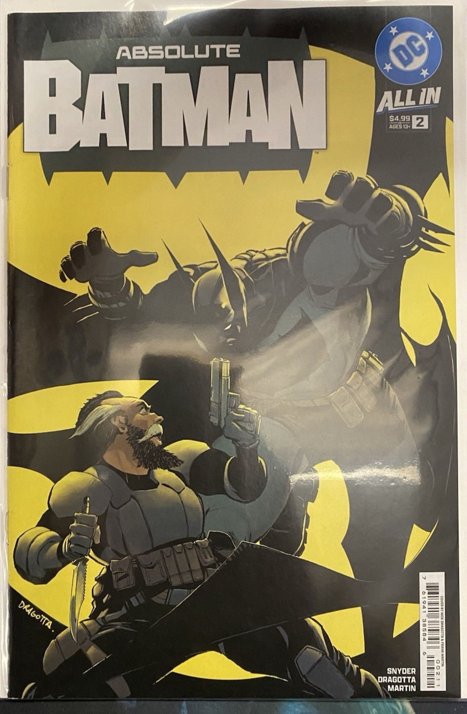 ABSOLUTE BATMAN #2 *UNREAD NM 1ST PRINT* COVER A NICK DRAGOTTA DC COMIC BOOK YV