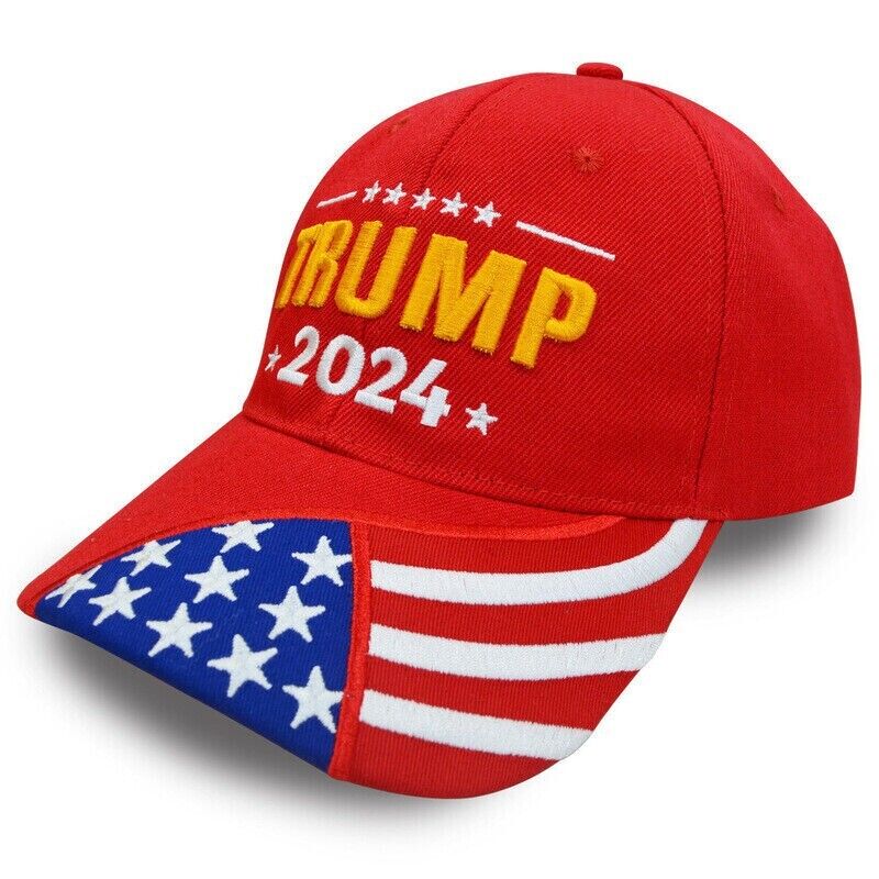 Donald Trump 2024 President MAGA Hat Embroidered Baseball Cap Unisex - Red