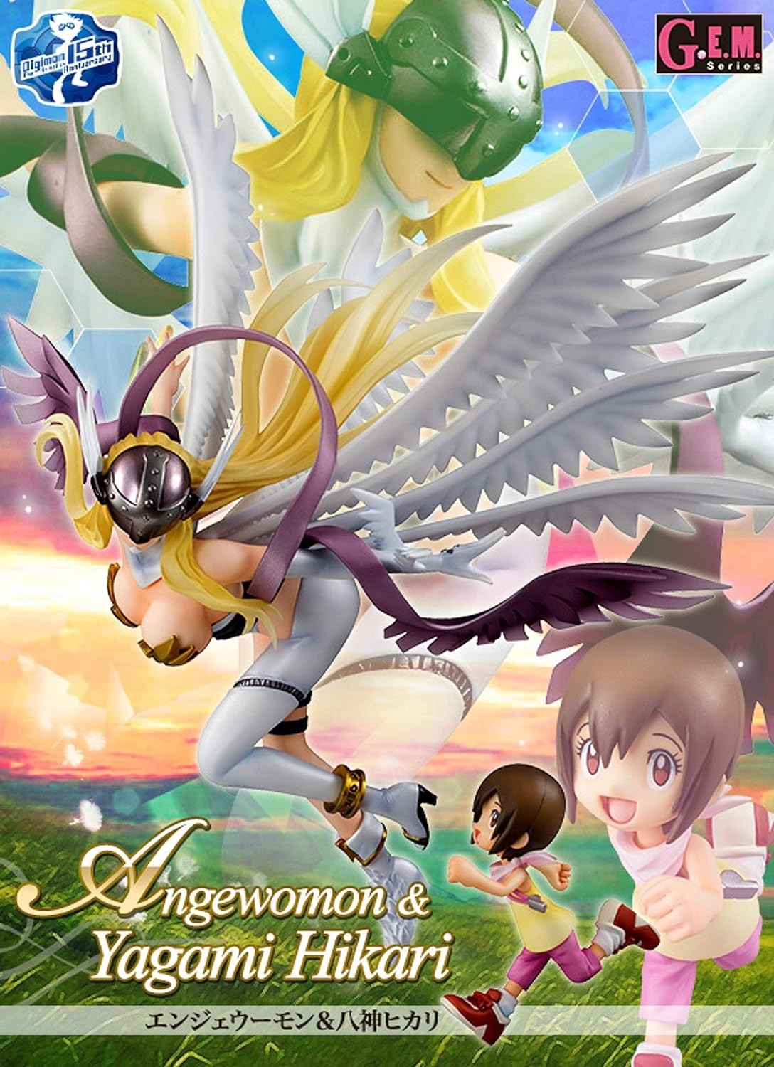 MegaHouse G.E.M.SERIES Digimon Angewomon & Hikari Yagami 1/8 PVC Figure
