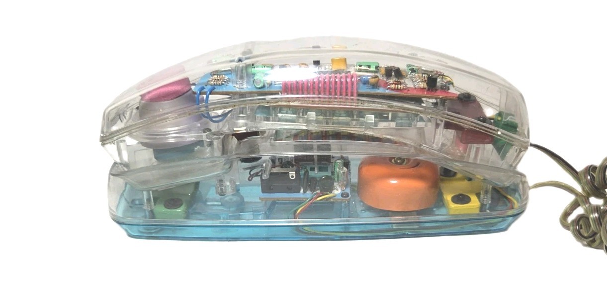 Vintage Unisonic 6900 Clear Transparent Telephone Retro TESTED WORKING Vintage Unisonic 6900 Clear Transparent Telephone Retro TESTED WORKING