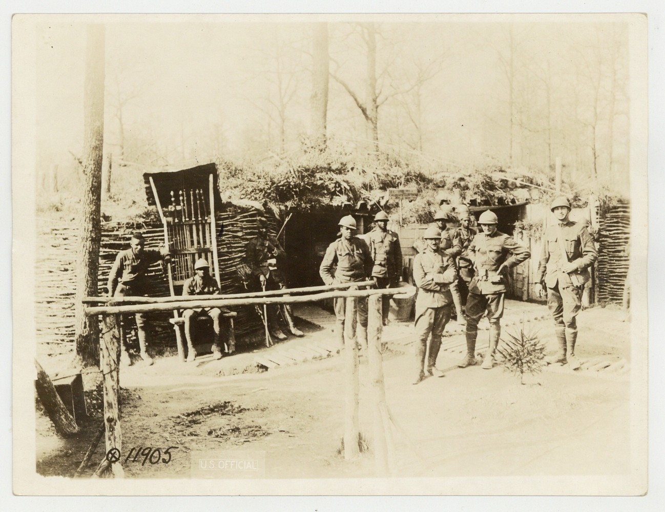 Harlem Hellfighters 369th African American Soldiers 1918 WWI France Black J15365 Harlem Hellfighters 369th African American Soldiers 1918 WWI France Black J15365