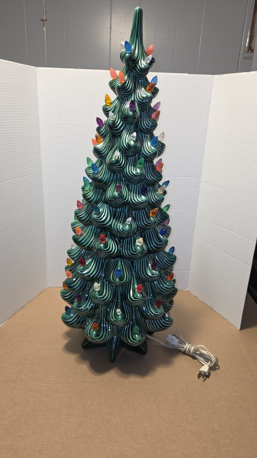 π Vtg Atlantic Mold 33β Ceramic Christmas Tree Lights 3-Piece/no Chips π π π Vtg Atlantic Mold 33β Ceramic Christmas Tree Lights 3-Piece/no Chips π π