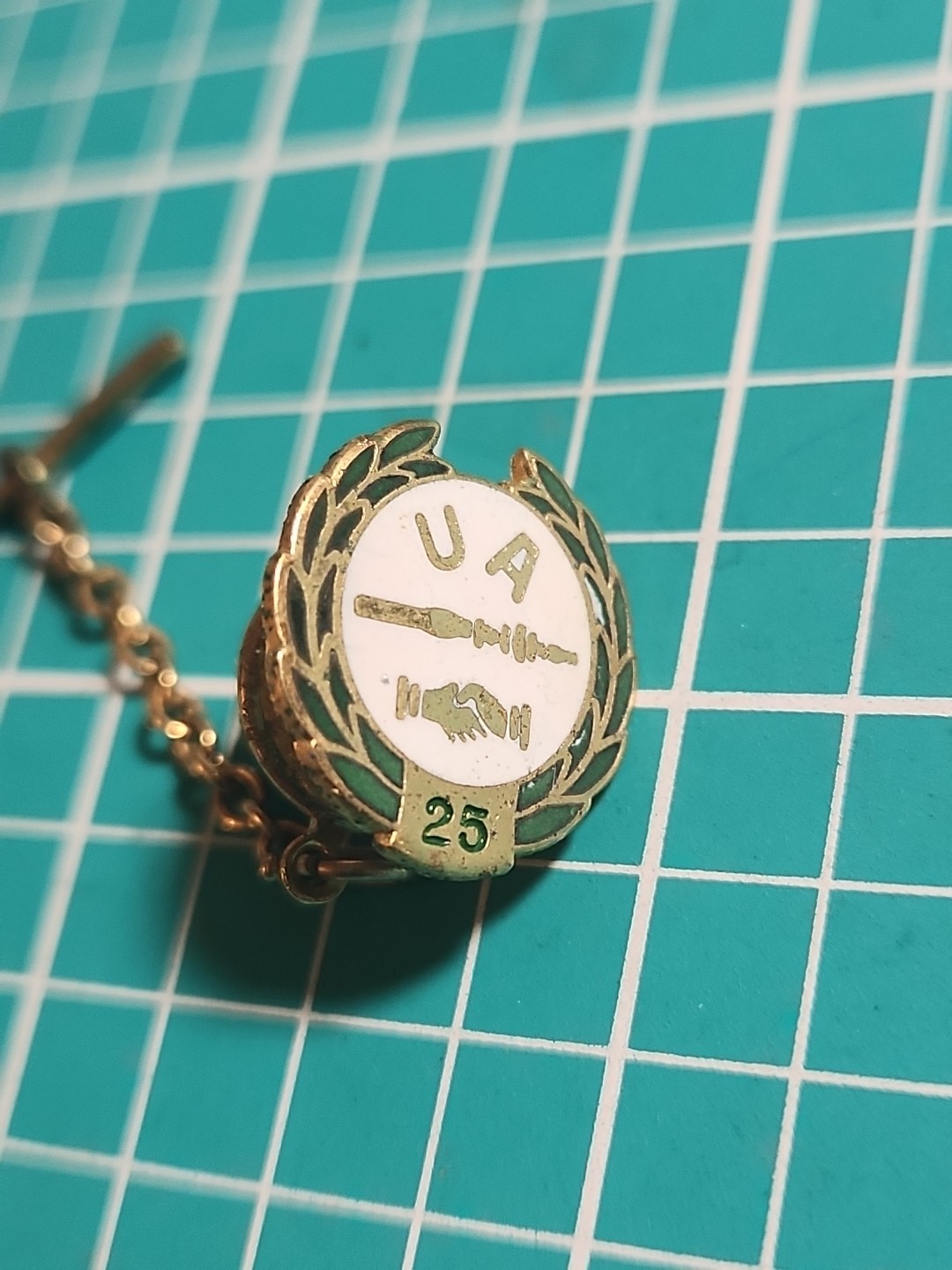 Vtg UA United Association Of Plumbers Union Gold Tone Lapel Pin Vtg UA United Association Of Plumbers Union Gold Tone Lapel Pin