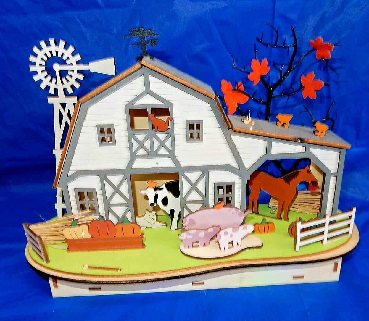 World Market Laser Cut LED Barn & Barnyard Animals: Fall, Halloween,Thanksgiving World Market Laser Cut LED Barn & Barnyard Animals: Fall, Halloween,Thanksgiving