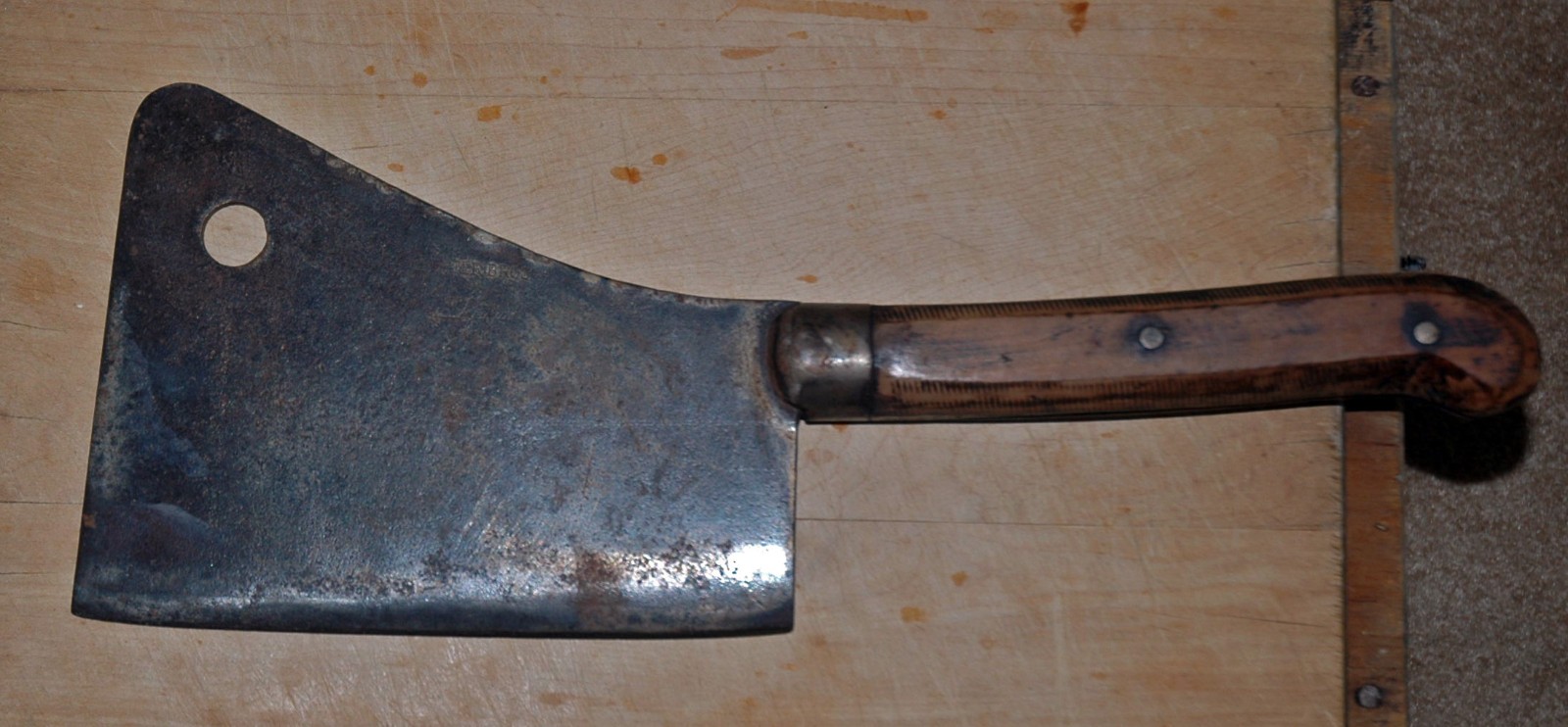 Antique ca. 1890 meat cleaver Antique ca. 1890 meat cleaver