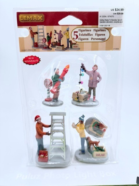 Lemax 2021 Getting Ready To Decorate #12030 Set of 4 Christmas Village Lemax 2021 Getting Ready To Decorate #12030 Set of 4 Christmas Village