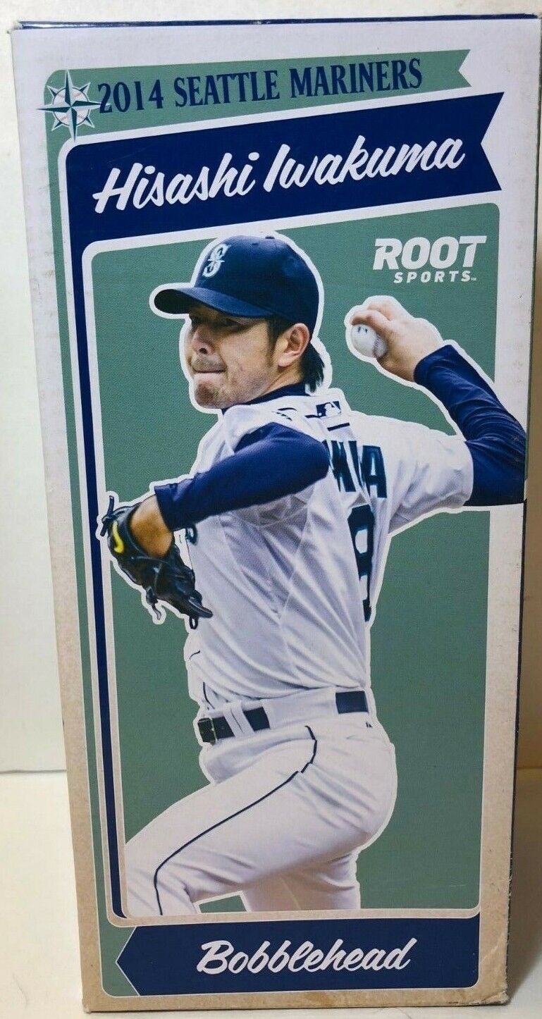 Seattle Mariners Hisashi Iwakuma Bobblehead / Nodder Souvenir - Root Sports 2014