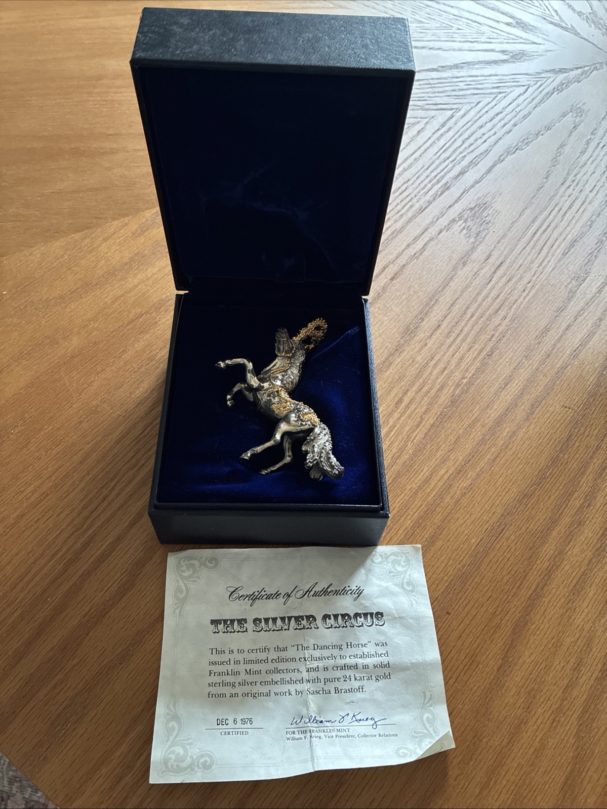 The Franklin Mint- The Silver Circus Limited Edition -The Dancing Horse The Franklin Mint- The Silver Circus Limited Edition -The Dancing Horse