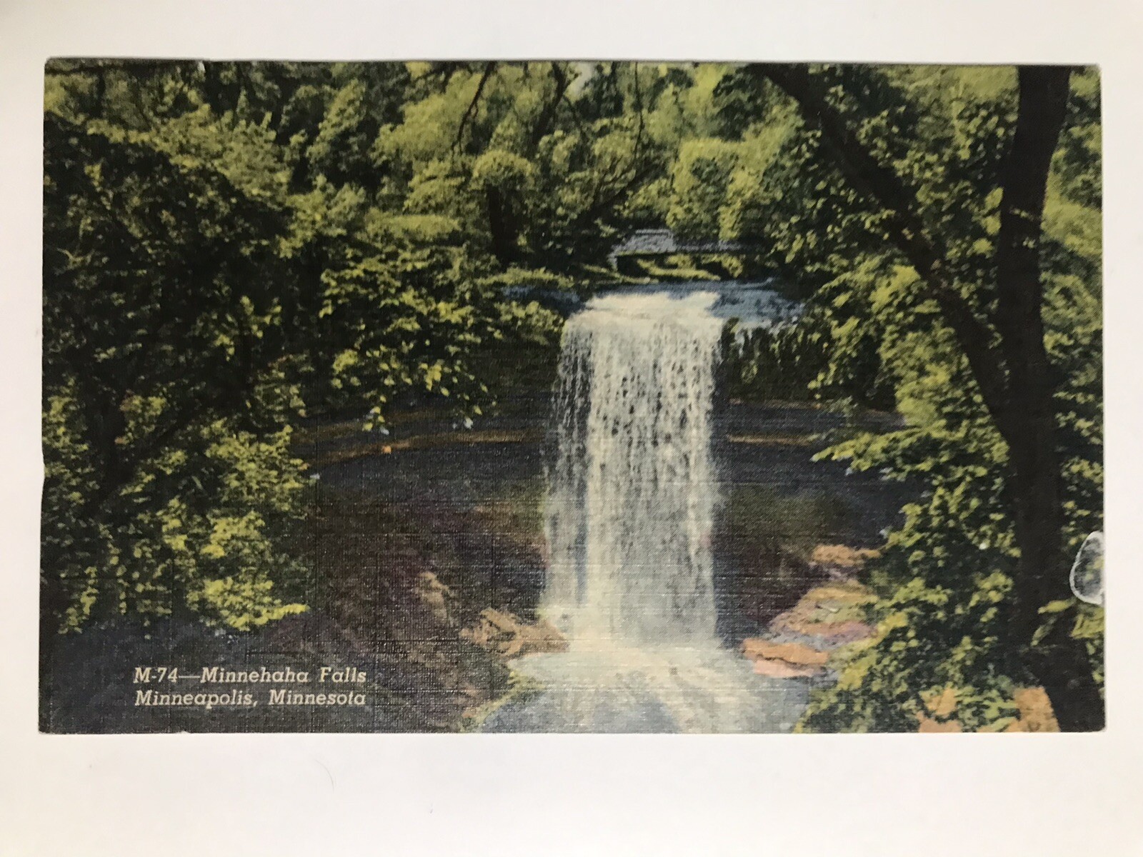 1940 Minnehaha Falls Minneapolis Minnesota Postcard 1940 Minnehaha Falls Minneapolis Minnesota Postcard