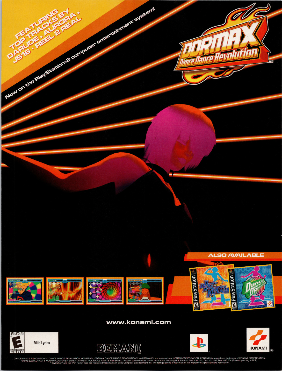 Konami DDRMAX Dance Dance Revolution PS2 Vintage Promo Print Ad 2002 Poster Konami DDRMAX Dance Dance Revolution PS2 Vintage Promo Print Ad 2002 Poster
