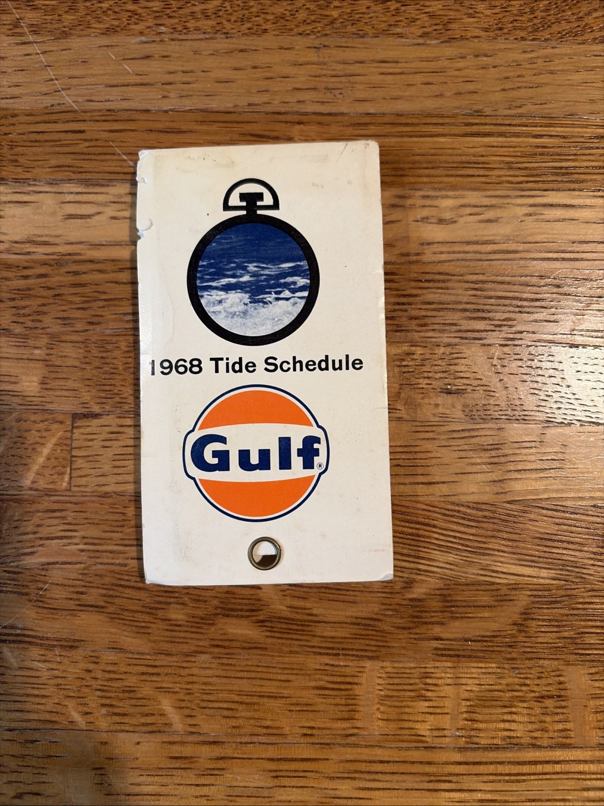 1968 Tide Schedule Gulf Oil Marine Products SP11643 R68 1968 Tide Schedule Gulf Oil Marine Products SP11643 R68