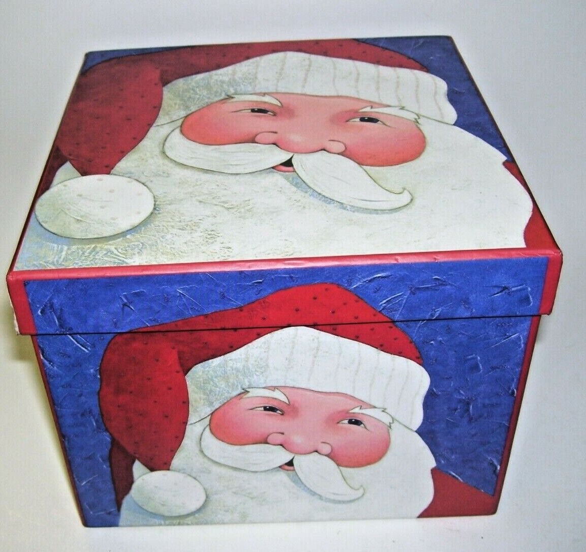 Decorative Santa Claus Cardboard Box by Lindy Bowman